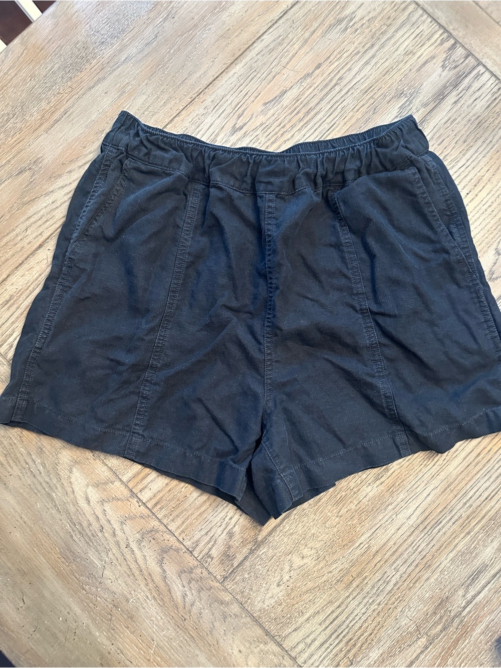 Madewell Linen-Blend Easy Pull-On Shorts (Style #MD168) Medium